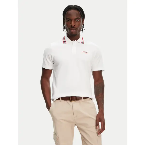 Hunter Hunter Polo Noris SS HARM0037242 Bijela Regular Fit