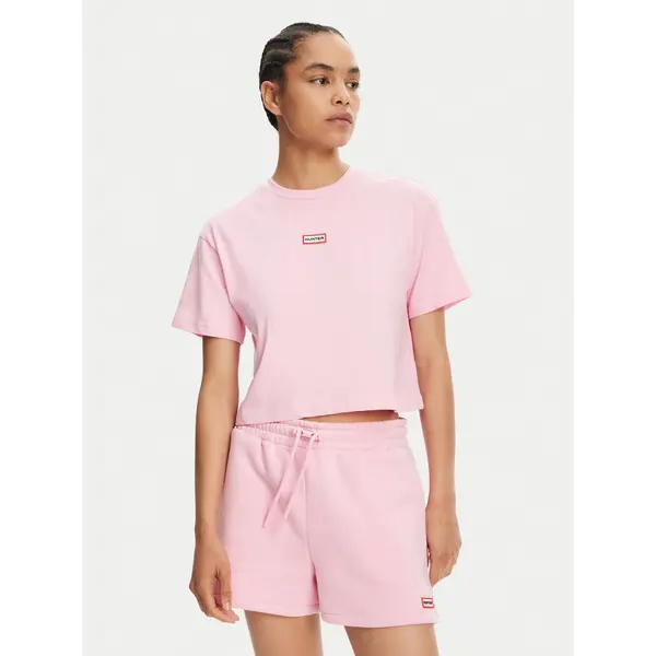 Hunter Hunter T-shirt Abby HARW0059251 Ružičasta Boxy Fit