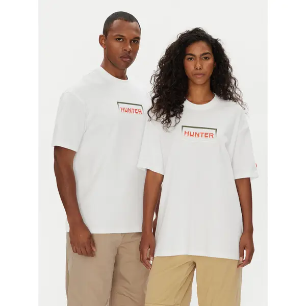 Hunter Hunter T-shirt Abele UNISEX HARU0007251 Bijela Regular Fit
