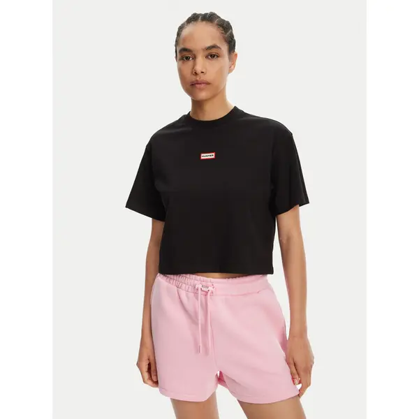 Hunter Hunter T-shirt Leona HARW0070251 Crna Boxy Fit