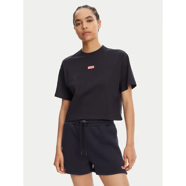 Hunter Hunter T-shirt Leona HARW0070251 Tamnoplava Boxy Fit