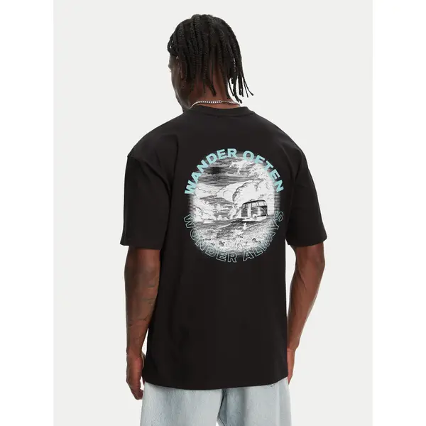 Hunter Hunter T-shirt Rasputin HARM0057251 Crna Relaxed Fit