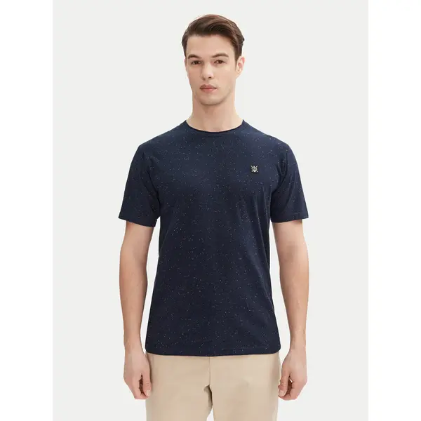 INDICODE INDICODE T-shirt Carlsin 41-121 Tamnoplava Regular Fit