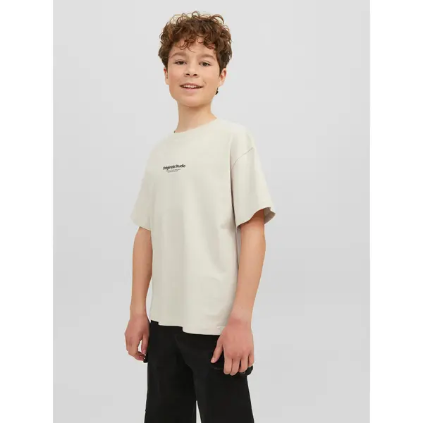 Jack & Jones Junior Jack & Jones Junior T-shirt Vesterbro 12242827 Bež Loose Fit