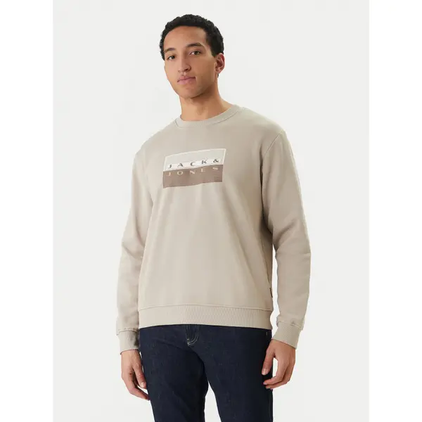 jack & jones Jack & Jones Majica dugih rukava Fusion 12289807 Siva Relaxed Fit