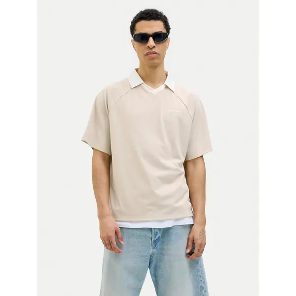 jack & jones Jack & Jones Polo Lido 12276758 Bež Loose Fit