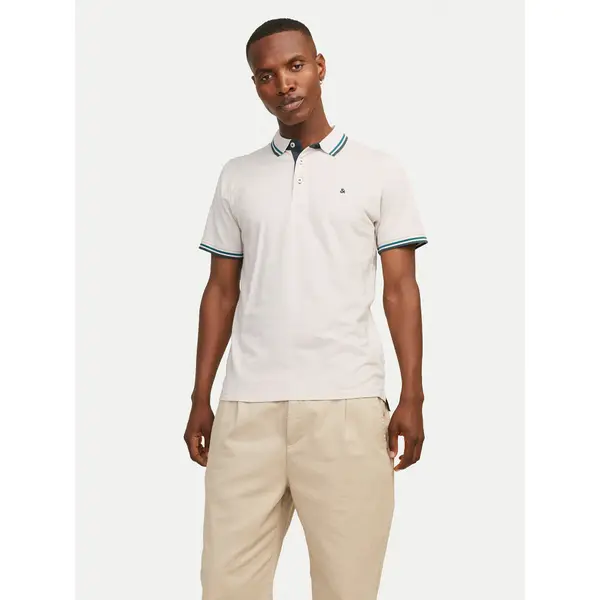 jack & jones Jack & Jones Polo Paulos 12136668 Bež Slim Fit