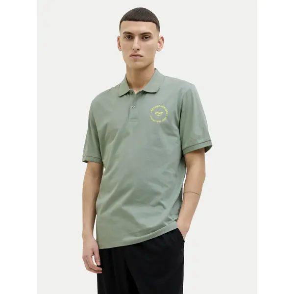 jack & jones Jack & Jones Polo Simon 12269299 Zelena Regular Fit