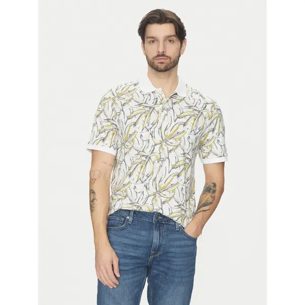 jack & jones Jack & Jones Polo Split 12272985 Bijela Regular Fit