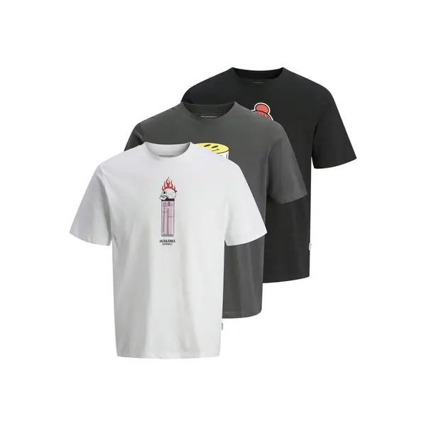 jack & jones Jack & Jones Set t-shirt majica﻿ Holiday Skull 12294420 Šarena Regular Fit