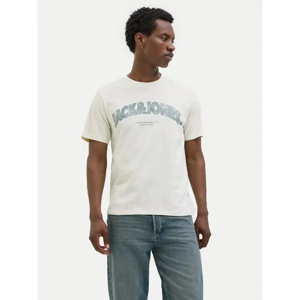 jack & jones Jack & Jones T-shirt Almeria 12276962 Bež Regular Fit