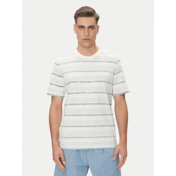 jack & jones Jack & Jones T-shirt Birk 12268437 Krem Standard Fit