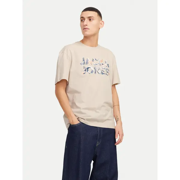 jack & jones Jack & Jones T-shirt Bryan 12268127 Bež Relaxed Fit