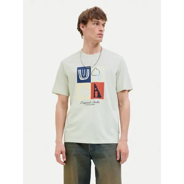 jack & jones Jack & Jones T-shirt Canggu 12277220 Zelena Regular Fit