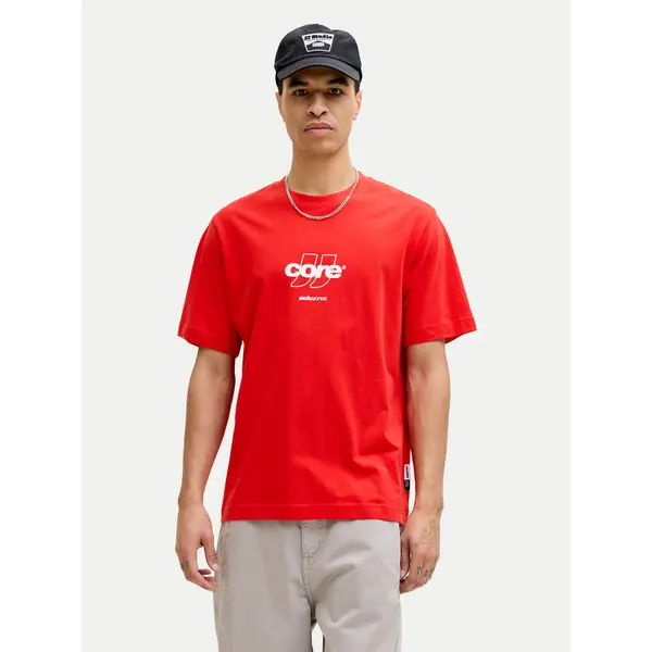 jack & jones Jack & Jones T-shirt Club 12289868 Crvena Relaxed Fit