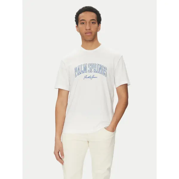 jack & jones Jack & Jones T-shirt Detroit 12268441 Bijela Relaxed Fit