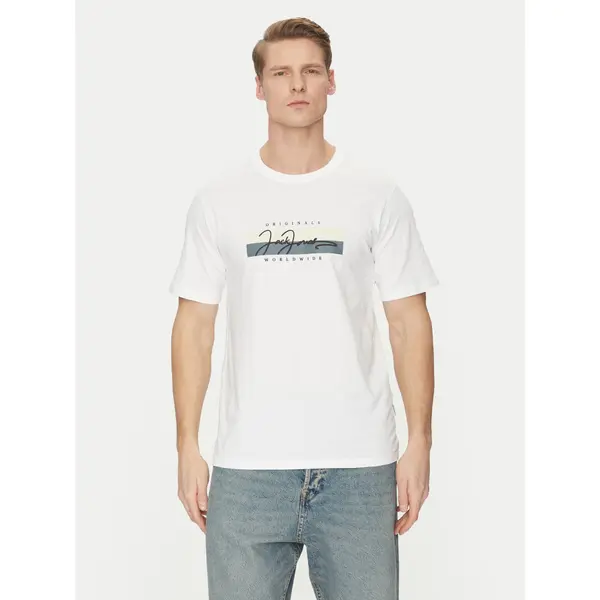 jack & jones Jack & Jones T-shirt Frederiksberg 12278266 Bijela Regular Fit
