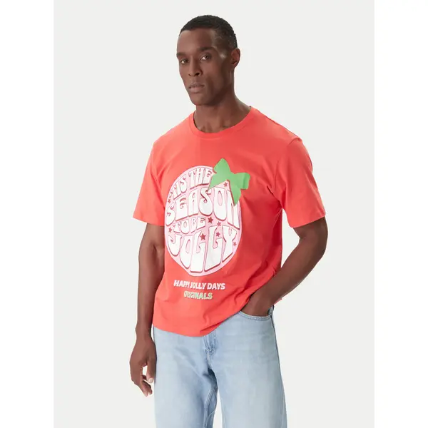 jack & jones Jack & Jones T-shirt Holiday Cartoon 12287550 Crvena Relaxed Fit