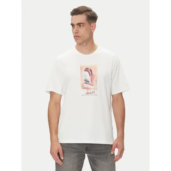 jack & jones Jack & Jones T-shirt Hydra 12277248 Bijela Relaxed Fit