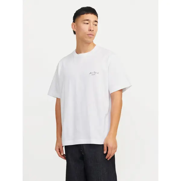 jack & jones Jack & Jones T-shirt Islington 12273015 Bijela Loose Fit