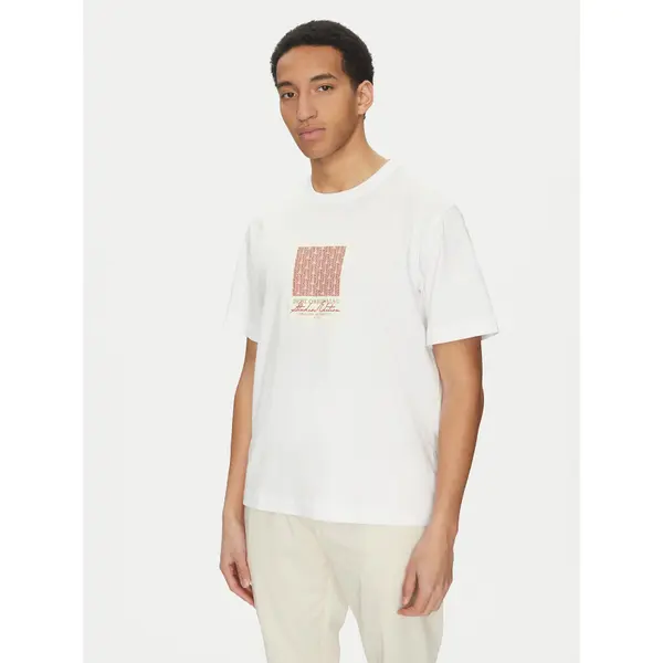 jack & jones Jack & Jones T-shirt Islington 12273019 Bijela Loose Fit