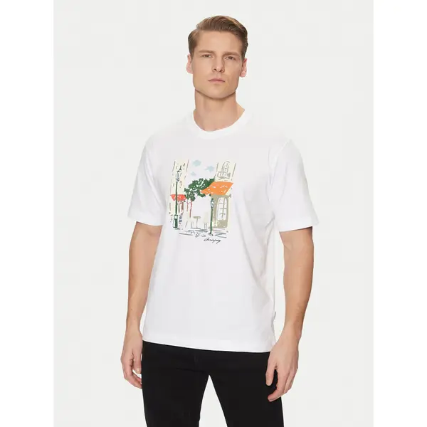 jack & jones Jack & Jones T-shirt Machester 12273549 Bijela Relaxed Fit