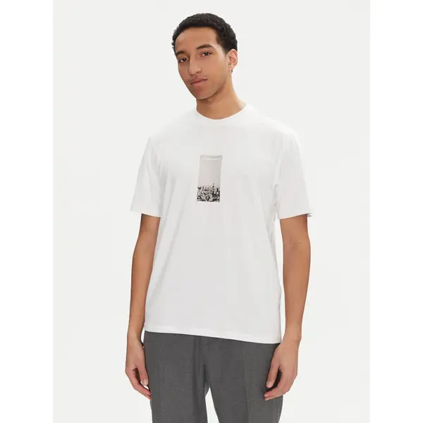 jack & jones Jack & Jones T-shirt Pacer Photo 12273775 Bijela Relaxed Fit