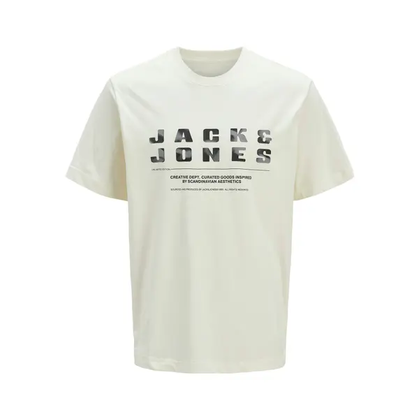 jack & jones Jack & Jones T-shirt Recharge 12274716 Bež Relaxed Fit