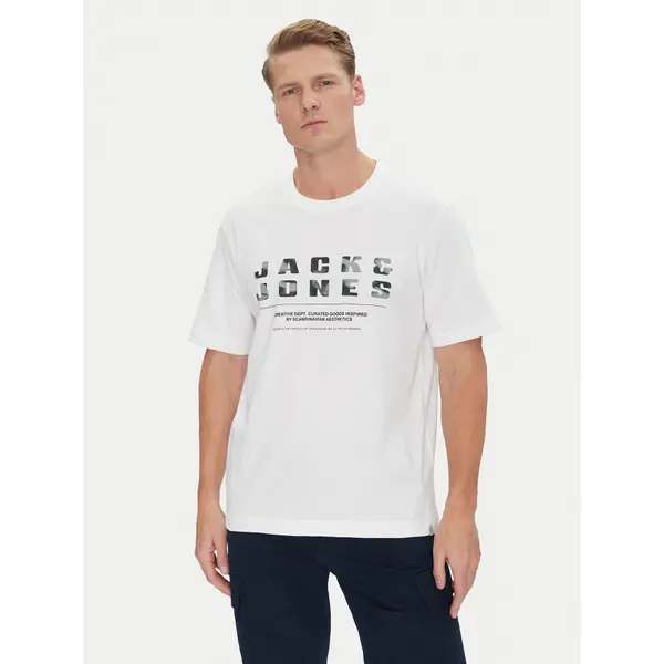 jack & jones Jack & Jones T-shirt Recharge 12274716 Bijela Relaxed Fit