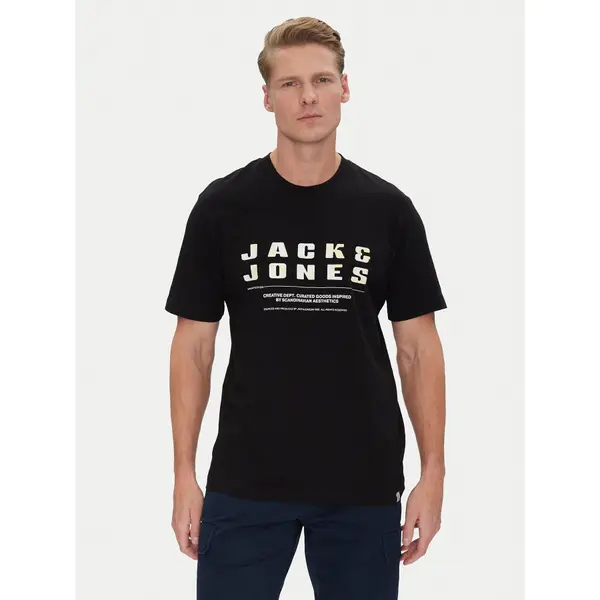 jack & jones Jack & Jones T-shirt Recharge 12274716 Crna Relaxed Fit
