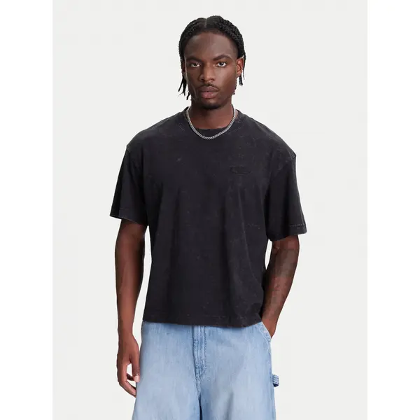 jack & jones Jack & Jones T-shirt Retreat 12277886 Crna Oversize