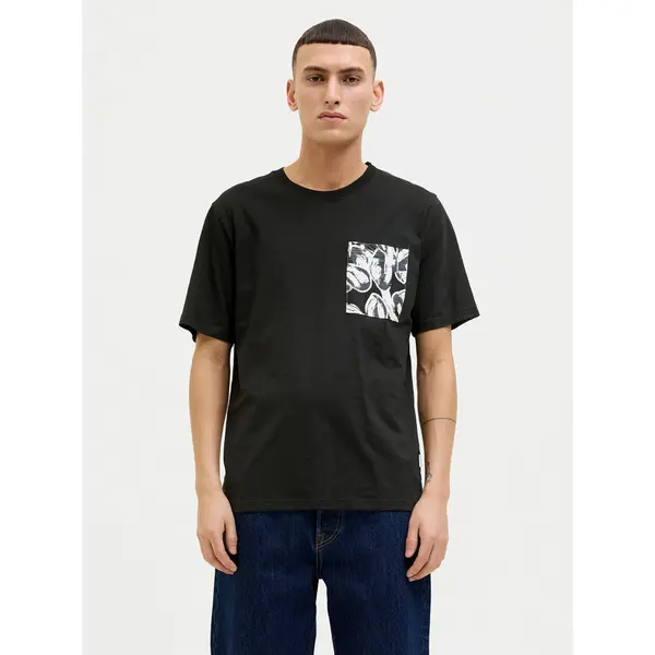 jack & jones Jack & Jones T-shirt Split 12272995 Crna Regular Fit