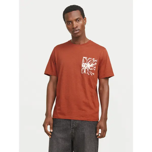 jack & jones Jack & Jones T-shirt Split 12272995 Smeđa Regular Fit