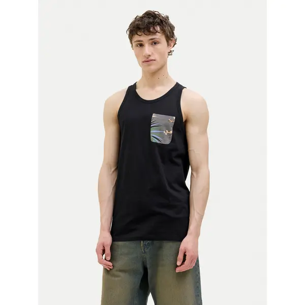 jack & jones Jack & Jones Tank top Hawaii 12269321 Crna Standard Fit