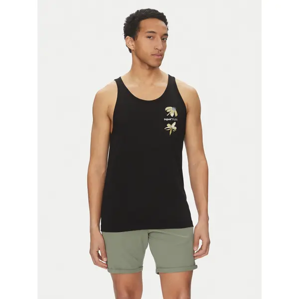 jack & jones Jack & Jones Tank top Varenna 12275464 Crna Regular Fit