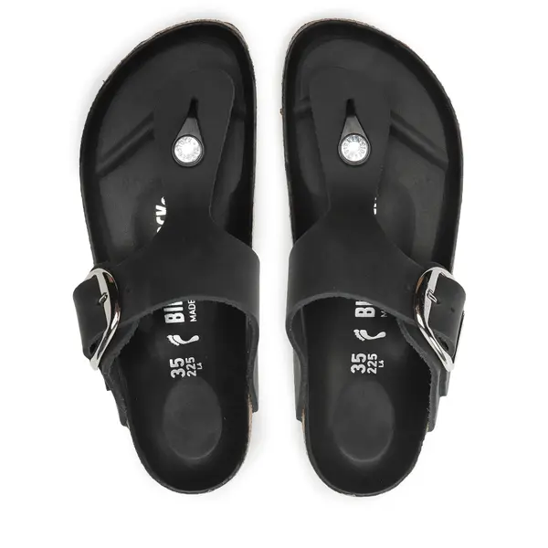 Birkenstock Japanke Birkenstock Gizeh Big Buckle 1023337 Crna