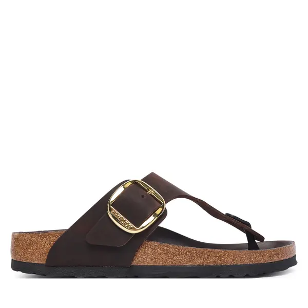 Birkenstock Japanke Birkenstock Gizeh Big Buckle 1033002 Tamno smeđa
