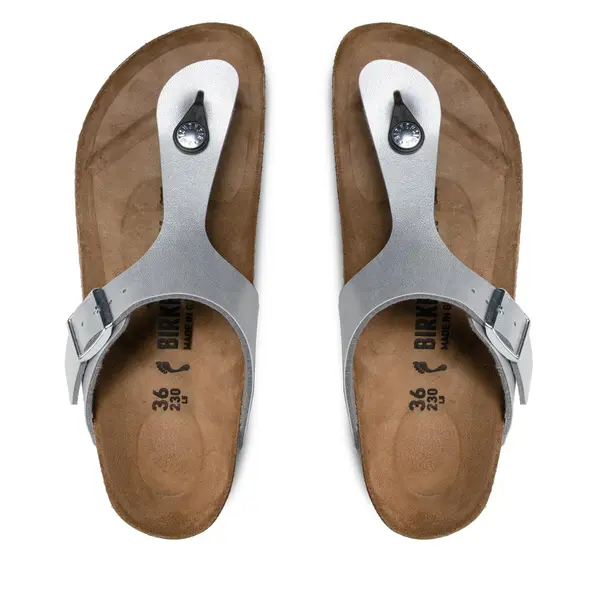 Birkenstock Japanke Birkenstock Gizeh Bs 0043853 Srebrna