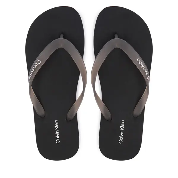 Calvin Klein Japanke Calvin Klein Beach Thong Slide HM0HM02105 Crna