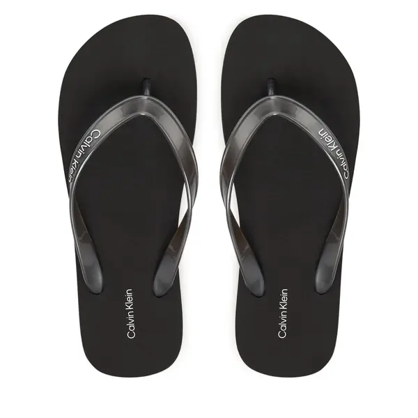 Calvin Klein Japanke Calvin Klein Flatform Flip Flop Met Tpu HW0HW03120 Crna
