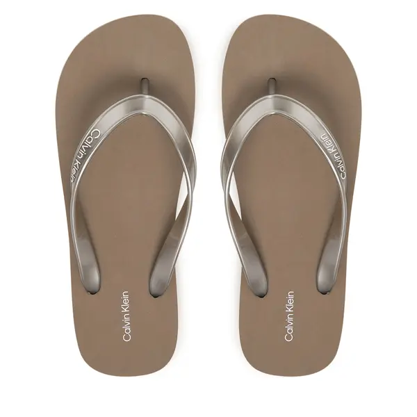 Calvin Klein Japanke Calvin Klein Flatform Flip Flop Met Tpu HW0HW03120 Zlatna