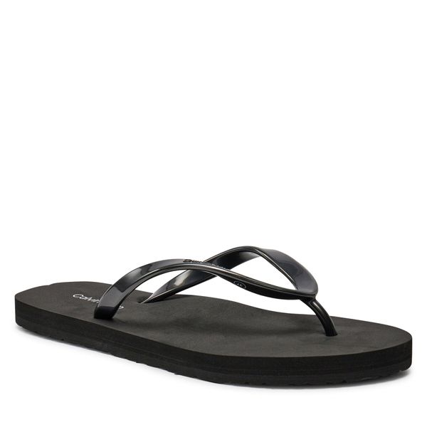 Calvin Klein Japanke Calvin Klein Flip Flop Deboss Logo Met HW0HW02043 Black BEH
