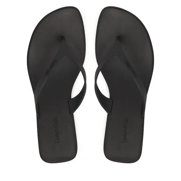 Calvin Klein Japanke Calvin Klein Flip Flop Kitten Heel Thong Tpu HW0HW02965 Crna