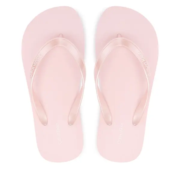 Calvin Klein Japanke Calvin Klein Flip Flop Tpu Metallic HW0HW02956 Svijetlo roza