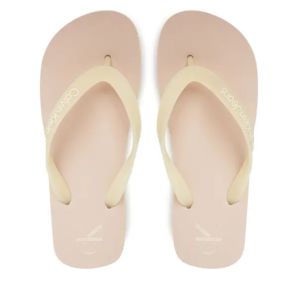Calvin Klein Jeans Japanke Calvin Klein Jeans Beach Sandal Flatform Tpu YW0YW01830 Bež