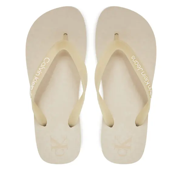 Calvin Klein Jeans Japanke Calvin Klein Jeans Beach Sandal Flatform Tpu YW0YW01830 Écru