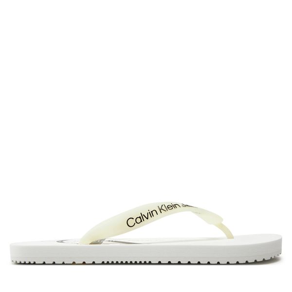 Calvin Klein Jeans Japanke Calvin Klein Jeans Beach Sandal Monologo Tpu YW0YW01246 White YBR