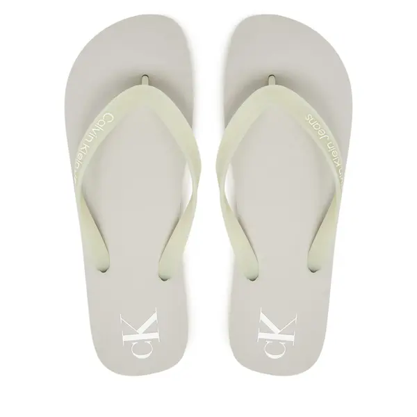 Calvin Klein Jeans Japanke Calvin Klein Jeans Beach Sandal Transparent Tpu YM0YM01267 Siva