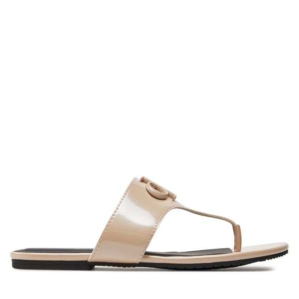 Calvin Klein Jeans Japanke Calvin Klein Jeans Flat Sandal Slide Toepost Mg Met YW0YW01342 Whisper Pink ABJ
