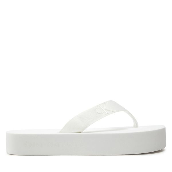 Calvin Klein Jeans Japanke Calvin Klein Jeans Flatform Flipflop Jelly YW0YW01398 Bright White YBR